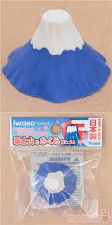 Radierer Dunkelblauer Und Weisser Fuji Von Iwako Blue And White Fuji Dark Blue