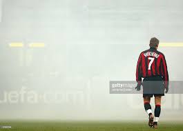 Andriy Shevchenko Of Milan Walks Trough The Smoke During The Uefa Champions League Second Leg Match Between Ac Milan And Spa Prague Photos Sparta Prague Photo