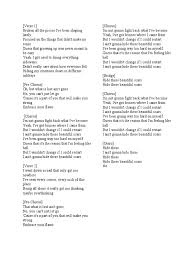 Patience, please, i'll never be as perfect as you want me to be. Beatiful Scars Lyrics Song Structure Recorded Music