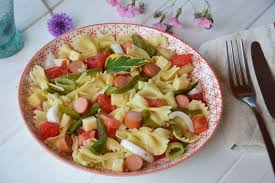 Salade De Pates Paysanne Knackis Poivrons Au Fil Du Thym Recette Salade De Pates Salade Salade Knacki