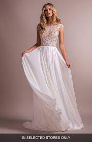 Hayley Paige Hemmingway Embroidered Crewneck Wedding Dress Nordstrom