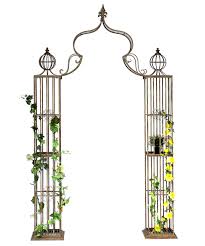 Besonders schön sieht er im eingangsbereich, als laubengang oder über gehwegen aus sowie an stellen, welche räumlich. Rosenbogen Metall Kletterhilfe 93969 275x172 Cm Gartenbogen Rankhilfe Rankgitter Torbogen Dandibo