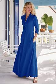 Swingtime Dress - Ponte Knit Maxi Dress Soft Surroundings Maxi Dress With Sleeves Long Sleeve Maxi Dress Solid Color Maxi Dresses