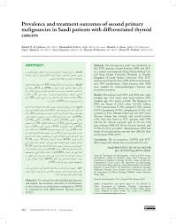 Your spm results will be released at 10am, so make sure you're there slightly earlier. Pdf Prevalence And Treatment Outcomes Of Second Primary Malignancies In Saudi Patients With Differentiated Thyroid Cancers