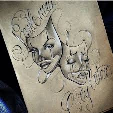 Check spelling or type a new query. Chicano Laugh Now Cry Later Tattoo Designs