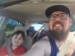 On our way to Ted (guy in the back) first race Twist MX Argyll Let's go  Team Christie Racing!