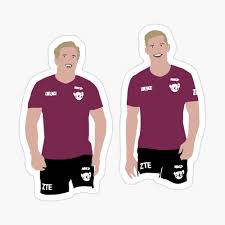 Jake trbojevic is an australian professional rugby league footballer who plays as a lock and prop for the manly warringah sea eagles in the nrl and australia at international level. Trbojevic Brothers Manly Sea Eagles Nrl Art Board Print By Rhys40 Redbubble