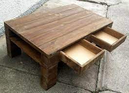 Pallets always make it easy for you to build furniture for your house. Diy Wood Pallet Coffee Table With Drawers