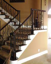 Dscn0026 Jpg 2 734 3 418 Pixels Wrought Iron Banister Wrought Iron Stair Railing Staircase Design