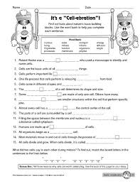 Science Worksheet Cells The Mailbox Science Worksheets Too Cool For School Science Experiments