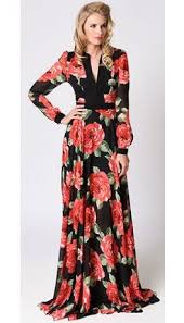 Vintage Dresses Cute Retro Vintage Inspired Dresses Chiffon Dress Long Maxi Dress Long Sleeve Chiffon Maxi Dress