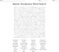 Extensive properties, such as mass and volume, depend. Physical And Chemical Changes Word Search Wordmint