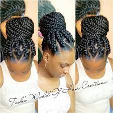 37 Ghana Braids Styles A Must See For Trendy Ladies Natural Hair Styles Braided Hairdo Braided Hairstyles Easy