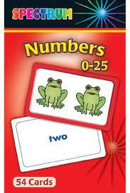 Spectrum Flash Cards Numbers 0 25 By Carson Educational Products 5 17 Gr Pk 1 Spectrum R Numbers 0 To 25 Flash Flashcards Creative Games Early Learning