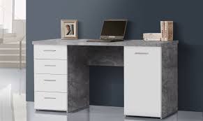 352,00 € 239,00 € merken. Schreibtisch Net 106 Weiss Matt Betonoptik Lichtgrau 150cm Breit Angebot 20 Reduziert Schreibtische