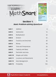 Popular Complete Smart Series Advanced Complete Mathsmart Is The Extension Of Our Bestselling Math Work Math Workbook Free Worksheets For Kids Problem Solving