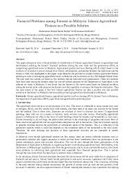 The economy of malaysia is the sixth largest in southeast asia according to the international monetary fund 2020. Pdf Financial Problems Among Farmers In Malaysia Islamic Agricultural Finance As A Possible Solution Muhammad Hakimi Mohd Shafiai Academia Edu