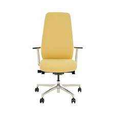 Office blue executive task chair pu mid back ergonomic adjustable design swivel home computer desk chair. Pepe Yellow High Back Desk Chair El Dorado Furniture