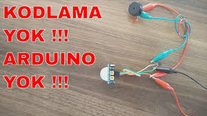 Pir Hareket Sensoru Ev Yapimi Hareket Algilayici Alarm Yapimi Arduino