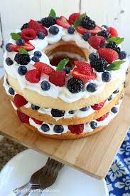 #angelfood #cake #dessert #lowfat #cherry via @thebestcakerecipes. Angel Food Cake With Berries Hoosier Homemade