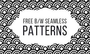 Silhouettes of beautiful blooming flowers, big blossoms, curved leaves and decorative shapes forming a repeating pattern. Black And White Patterns 200 Backgrounds Designs