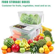 Fruto legumbre humedad condiciones de almacenamiento de temperatura. Food Storage Container Fridge Organizer Case With Removable Drain Tray To Keep Fresh For Produce Fruits Vegetables Meat And Fish China Plastic Storage Containers And Plastic Storage Price Made In China Com