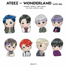 Ateez Fanart In 2020 Cute Art Chibi Cute Drawings