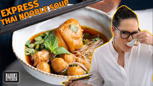 These thai meatballs are loaded with beautiful fresh thai flavours! Thai Chicken Noodle Soup That Doesn T Take All Day To Make Marion S Kitchen Classics Youtube