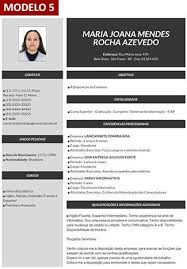Presentarte a tu futuro empleador. Gerador De Curriculum Vitae Online Com Foto 9 Modelos De Curriculo
