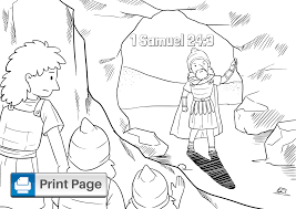 ◄ 1 samuel 18:3 ►. Free David Spares Saul Coloring Pages For Kids Connectus