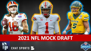 2021 Nfl Mock Draft New 1st Round Projections Ft Micah Parsons Trevor Lawrence Justin Fields Youtube