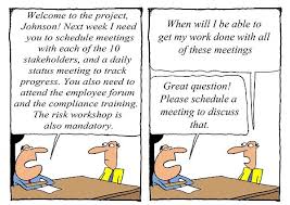 Humor Cartoon Business Analyst When Do I Get My Work Done Business Analyst Humor Business Analyst Work Humor