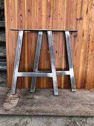 Profile 30 * 50 mm (1.18 x1.96 inc) profile thickness: Metal A Frame Table Legs Set Of 2 Modern Industrial Legs Etsy