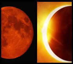 An annular solar eclipse, also called a ring of fire (paging johnny cash?) happens when the moon doesn't fully block the sun, leaving a flaming outline around it. Czlo06mln0vwrm