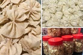 Buat dua sosok berukuran sama yang saling bertumpukan. Viral Popia Riben Sedap Simple Jer Bajet Pun Tak Banyak