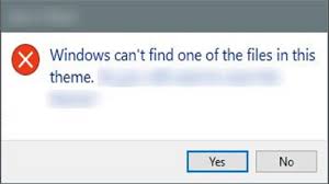 Fix Windows Can T Find One Of The Files In This Theme Youtube