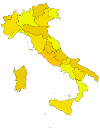 Le regioni d'italia costituiscono il primo livello di suddivisione territoriale dello stato italiano nonché un ente pubblico dotato di autonomia politica e amministrativa sancita e limitata principalmente dalla costituzione della repubblica italiana (art. Italia Regioni Capoluoghi Mari E Vulcani Diagram Quizlet
