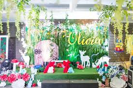 Sit down and take note because there are some fabulous enchanted forest party ideas that look like they come straight out of a storybook!. Olivia S Snow White And The Enchanted Forest Theme Party 1st Birthday Party Doll Manila