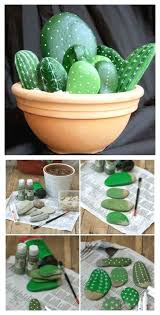 Ver más ideas sobre cactus pintados en piedras, decoracion con piedras, manualidades con piedras. Macetas Con Cactus Hechos Con Piedras Pintadas Construccion Y Manualidades Hazlo Tu Mismo