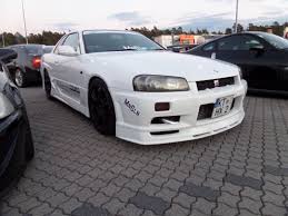 Nissan Skyline R34 Gtt Seen On A Car Meet In Ansbach