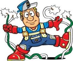 Image Result For Electrician Cartoon Image Cartoon Images Cartoon Bridge Card