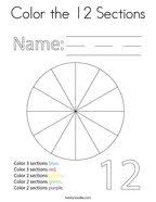 Free printable number coloring pages. Number 12 Coloring Pages Twisty Noodle