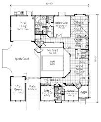 3 Bed 2 1 2 Bath With Porte Cochere And Quilting Studio On One Level This Is The One Courtyard House Plans Pool House Plans House Plans