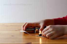 A simple electric circuit contains a power source (battery), wires, and a resistor (light bulb). Super Duper Simple Circuit Science Project