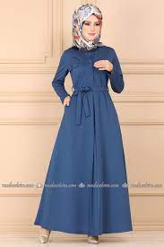 Modaselvim Elbise Onden Yarim Dugmeli Tesettur Elbise 3225pm271 Indigo Couture Dresses Dresses Fashion