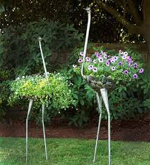 Thank you for my x4 gorgeous metal flowers i recieved today. Recycled Metal Ostrich Plant Holders African Sculpture Garden Art Swahili Modern