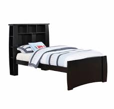 Shop for upholstered twin bed online at target. Marlee Black Twin Bed With Bookcase Headboard By Furniture Of America