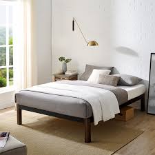 Like most furniture, they also can be found in three different they can be manufactured in either wood, metal or upholstered. Buy Mainstays Metal Bed Frame With Wood Legs Black Multiple Sizes Online In Indonesia 205547383