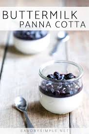 This Buttermilk Panna Cotta With Blueberry Compote Is The Easiest Make Ahead Dessert You Can Make For E In 2020 Fine Dining Recipes Make Ahead Desserts Gourmet Recipes