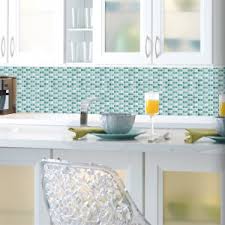 • peel and stick wall tiles come in a wide range of colors and designs, just like standard backsplash tiles. Pearl Hexagon Tile Peel And Stick Backsplash In 2020 Stick On Tiles Contemporary Kitchen Blue Mosaic Tile